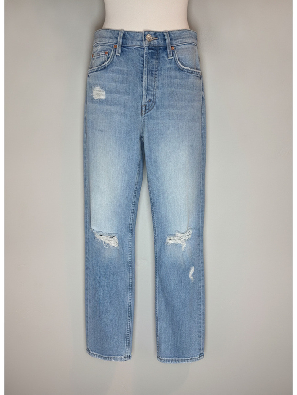 Mother Superior The Tomcat THE CONFESSIONS Straight Leg distressed Jeans SZ 24